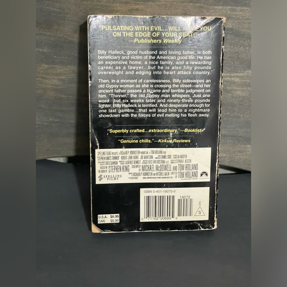Thinner Paperback - Picture 2 of 4